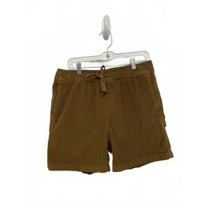 Original Use Brown Corduroy Drawstring Shorts Medium Cotton Baggie Surf Beach 6"